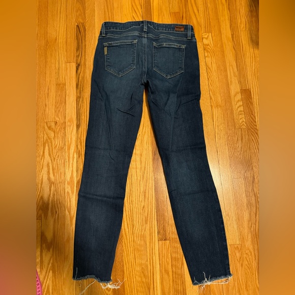 G Women's PAIGE Verdugo Ankle Denim Dark Wash Jeans - Picture 4 of 8